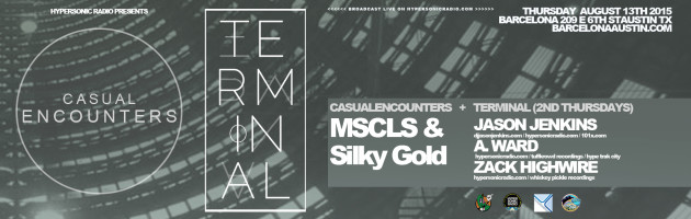 Catch me DJing this Thursday at Barcelona, Downtown Austin. Terminal vs Casual Encounters